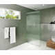 Gaia 40 in. x 78 in. Frameless Fluted Single Fixed Shower Panel