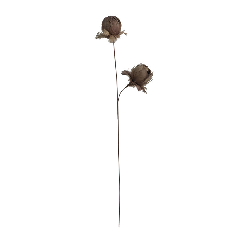 Tige de fleur en plumes biologiques