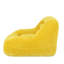 Velours côtelé en fausse fourrure jaune confortable pour le dortoir, aucun assemblage requis, cou de soutien ergonomique, poids du produit 31 lb, chambre à coucher souple de 27,5 po de hauteur, nécessaire, support dorsal, hauteur de 34 colis