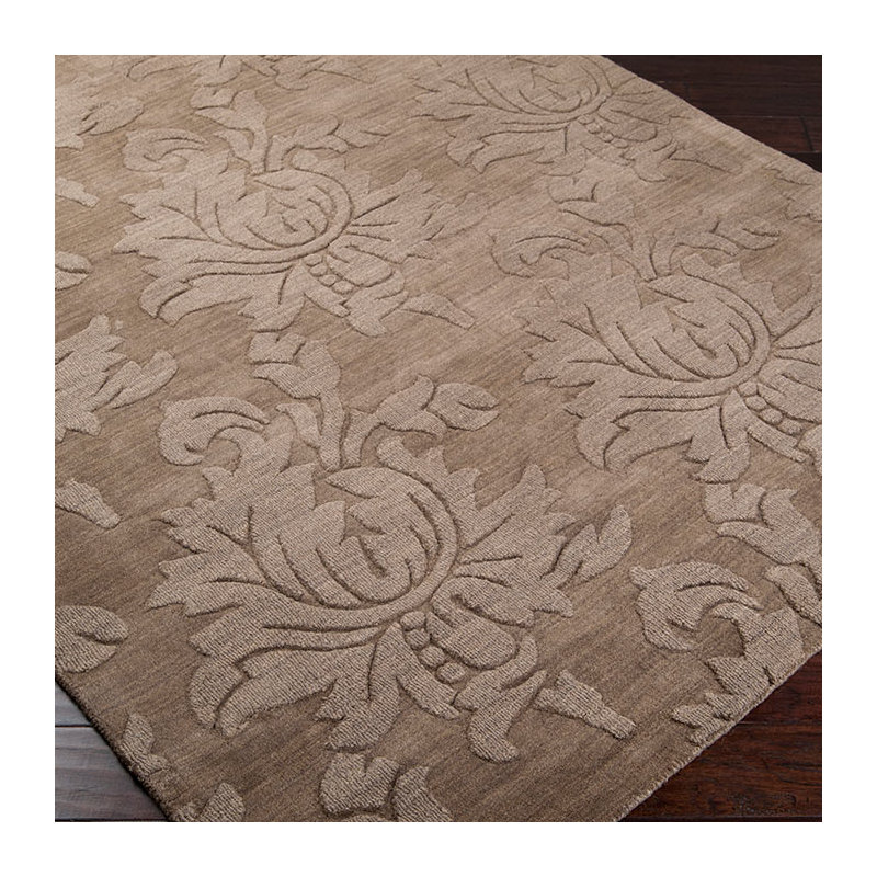 Wool Floral Indoor Rug, Rectangle 3'3" x 5'3"