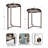 Two-Piece Round Plant Stand Set