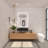 Pyramid 30" Wall Mounted Rectangular Solid Surface Bathroom Sink in Matte Finish for Wall Mounted Faucets - Black-2012398699