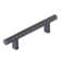 Emtek Select Cabinet Pull 4" C-C, Rectangular Bar Stem, Knurled Bar
