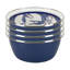 Set of 4 Blue Crab Salad Bowls