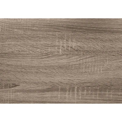Bedroom Console Accent Table - Narrow With Taupe Laminate, Three Tiered Open Concept For Home Contemporary Entryway Brown Finish Display