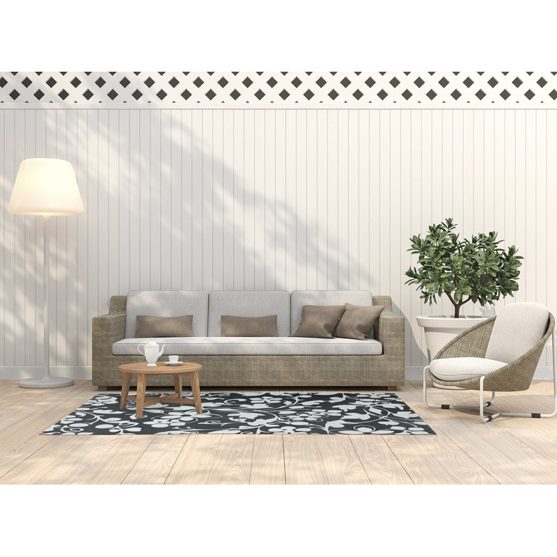 Ingunn Chenille Floral Indoor Rug, Rectangle 3' x 5'