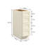 Armoire de base style Shaker blanc préassemblé en contreplaqué 12 po x 24 po x 34,5 po Homeibro Cozy Design-66548913-66548905