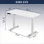 Bureau électrique debout à hauteur réglable pour la maison et le bureau, table d'ordinateur de luxe moderne, bureau relevable de 55 pouces-135374804-121068383