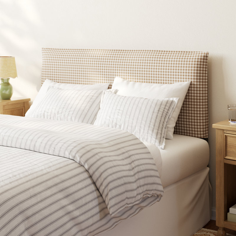 Bessinger Headboard, California King, Classic Gingham Tan
