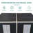8X4ft Outdoor Resin Garden Shed With Floor And 2 Windows, Plastic Patio Outdoor Storage Shed With Lockable Door For Garden Tools, Bicycles, Trash Cans, Black-123951033-123951036