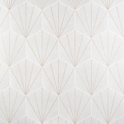 Arbour Hex Beams 13" x 14.5" Porcelain Wall & Floor Tile (10.51 Sq. Ft. / Case)