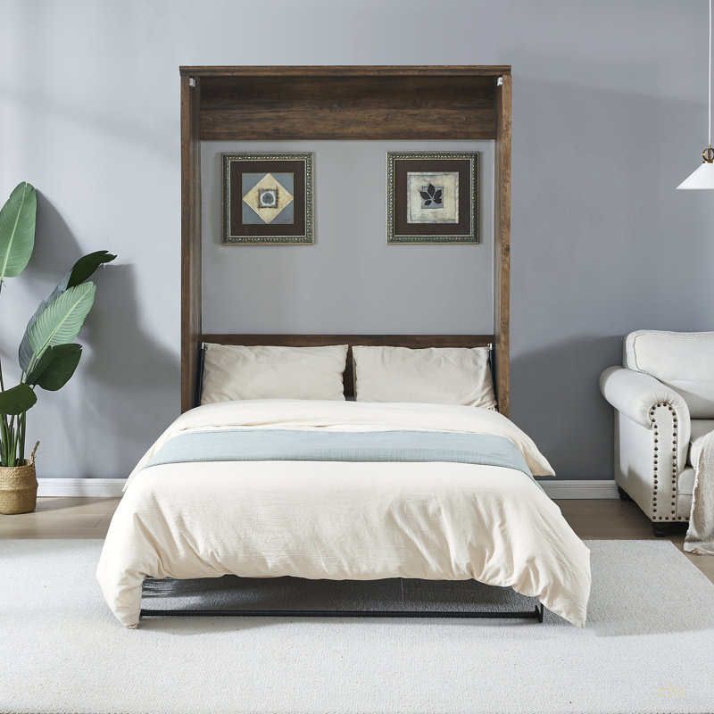 Armoire murale escamotable Murphy, Double, Brun
