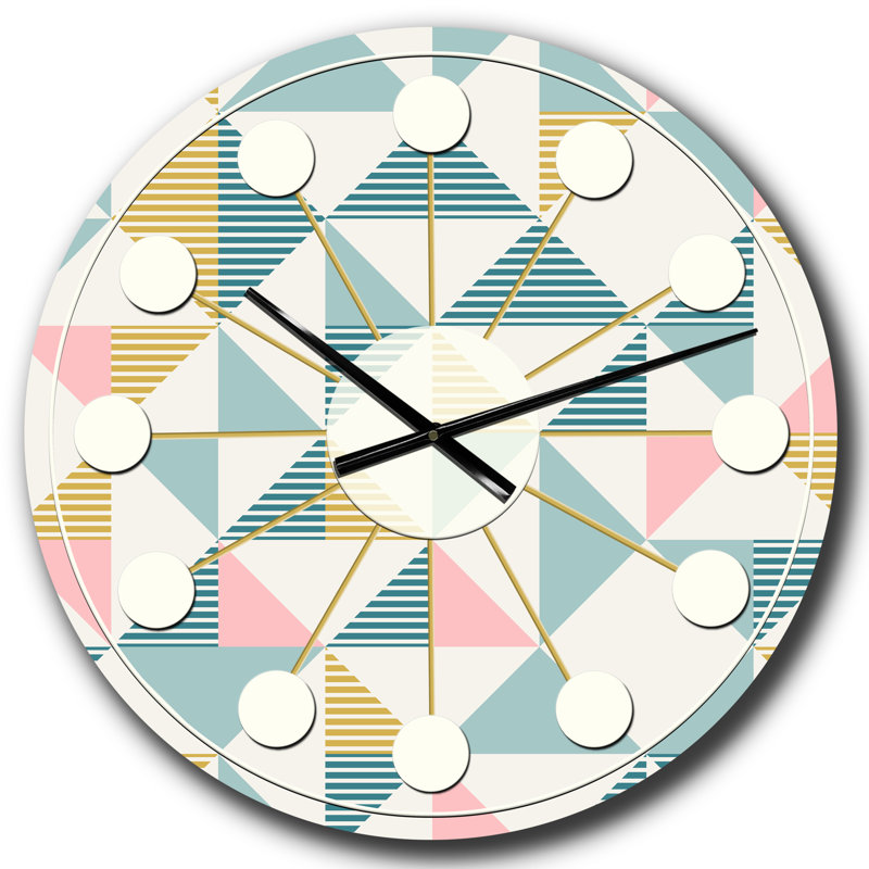 Horloge murale Diamond Retro I - Mid-Century, Grand