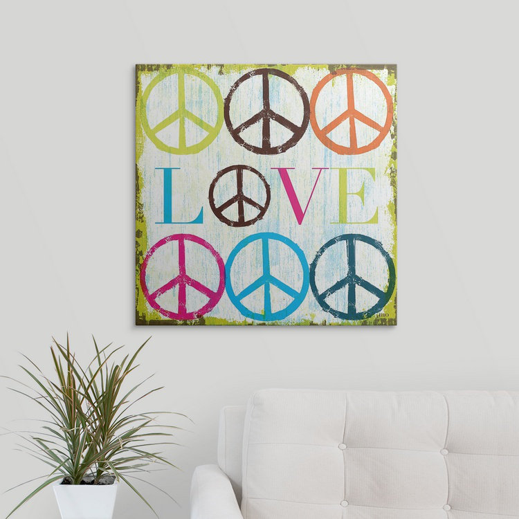 «Oo La La II» par William, art textuel, H 35 po x l 35 po x P 1,5 po, Toile
