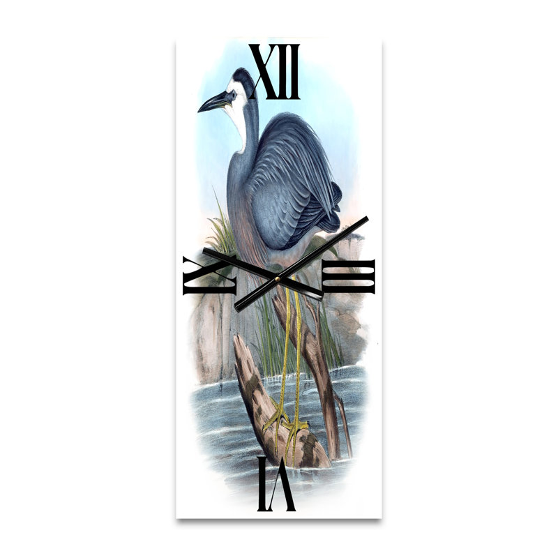 Horloge murale rétro, oiseaux australiens II, Grand