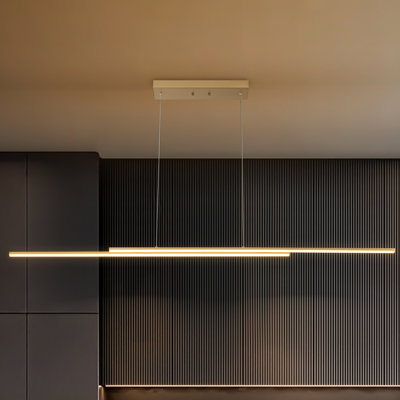 Dimmable LED Linear Kitchen Island Pendant Light