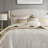 Luxury King 10-pc Bedding Set, Ivory Polyester Jacquard Elegance