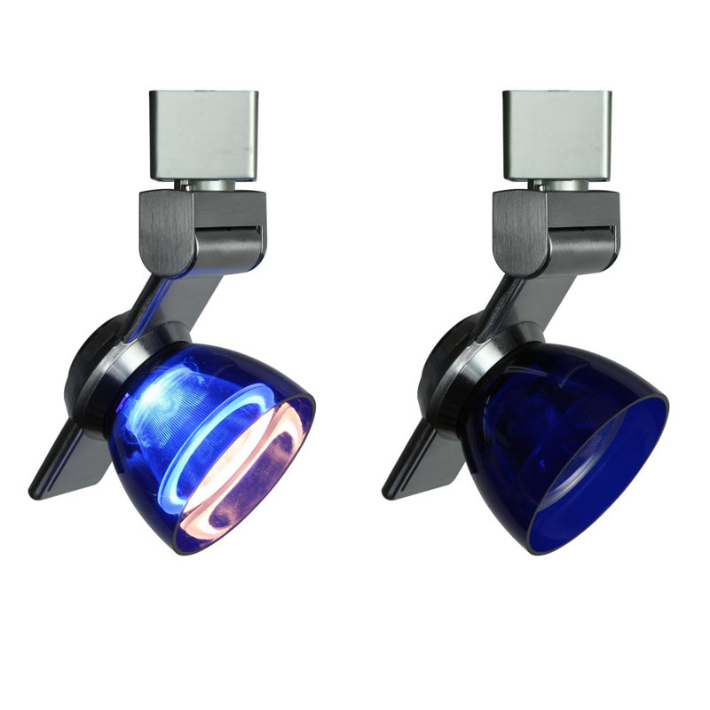 44'' 3 -Light Track Track Kit with Dimmable and Adjustable Head, Clear Blue