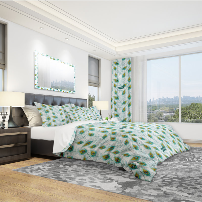 Ensemble de housse de couette moderne et contemporaine, Housse de couette très grand + 2 taies décoratives
