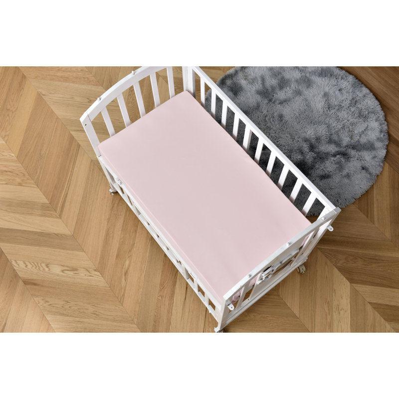 Microfiber Crib Sheet Set - 2-piece set , Pink/Pink Hearts