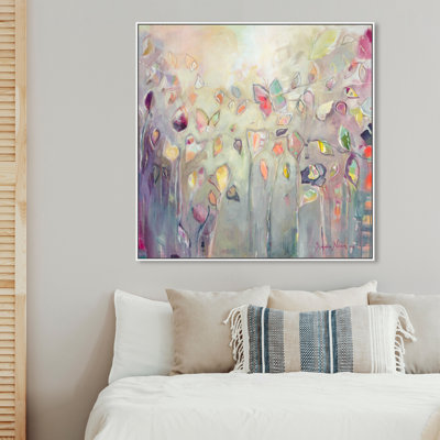 " Abstract Michaela Nessim - Butterfly Dance, Modern & Contemporary Pink " by Oliver Gal