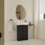 Meuble-lavabo autoportant de 23 pouces avec lavabo et portes à fermeture douce, écologique et résistant à l'eau-638383708