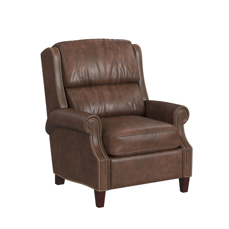 Huss Recliner, Power, Mahogany, Anilina Cacao Genuine Leather