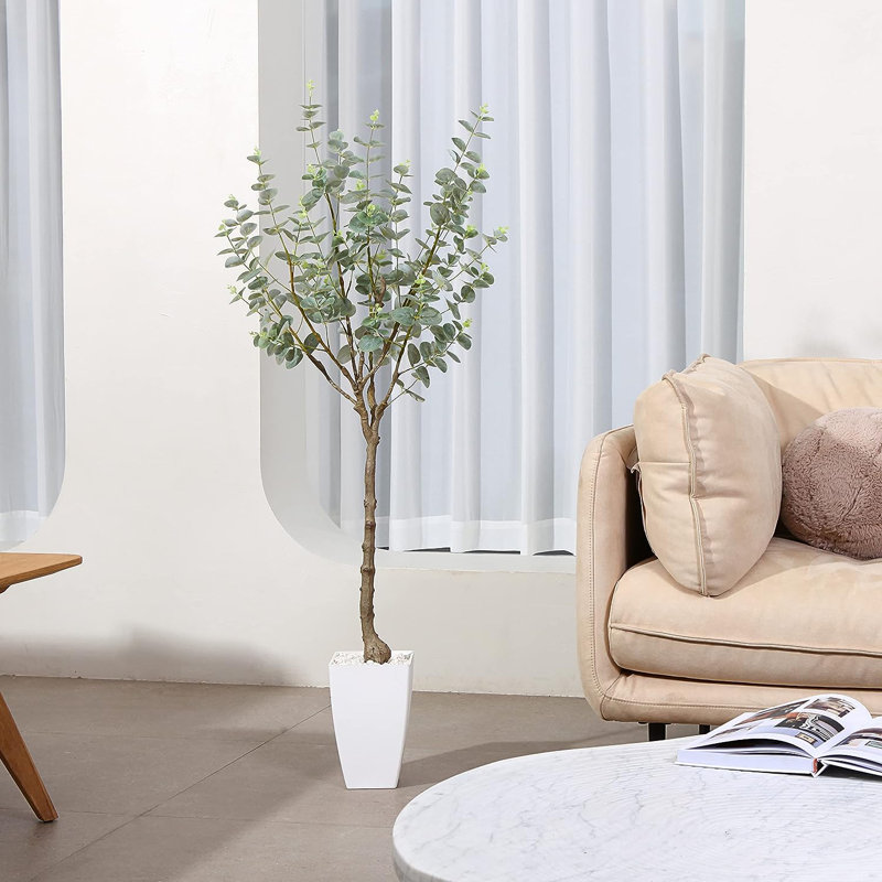 35.43 " H Faux Eucalyptus Tree