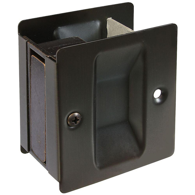 V1950 Verrou de porte de couloir et de porte de placard, H 1,6 po x l 3,7 po x P 5,6 po, Chrome