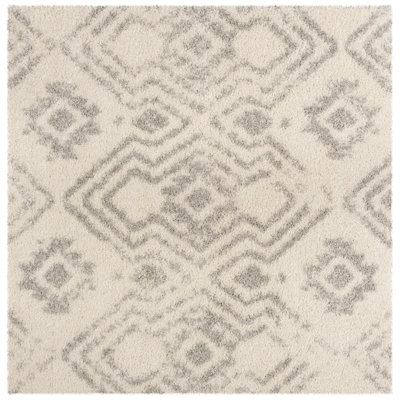 Develin Geometric Beige/Grey Area Rug