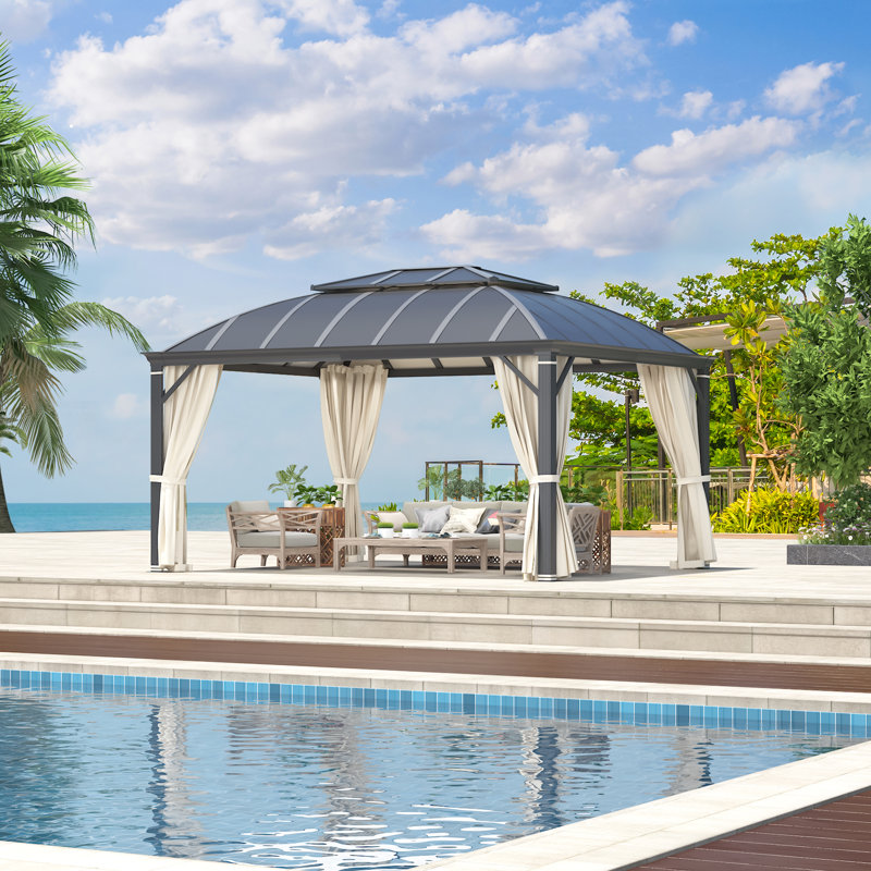 Aluminum Patio Gazebo, 12 ft x 14 ft