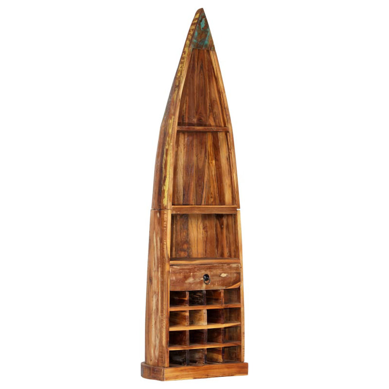 Ketterman Wine Rack 50x40x180 cm Solid Reclaimed Wood