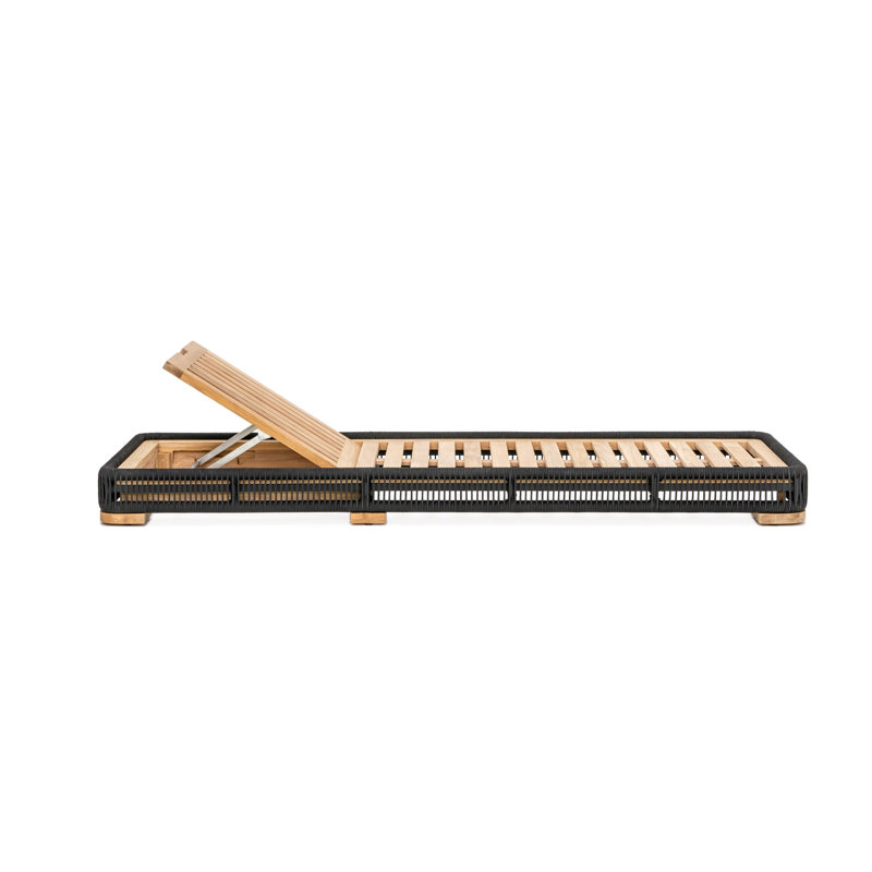 Campo Chaise Lounge- Charcoal, Charcoal, Black