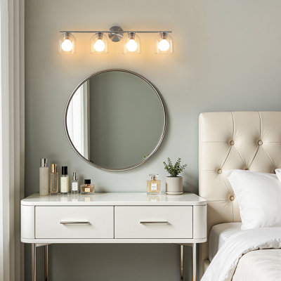 4-Light Dimmable Aluminum Vanity Light