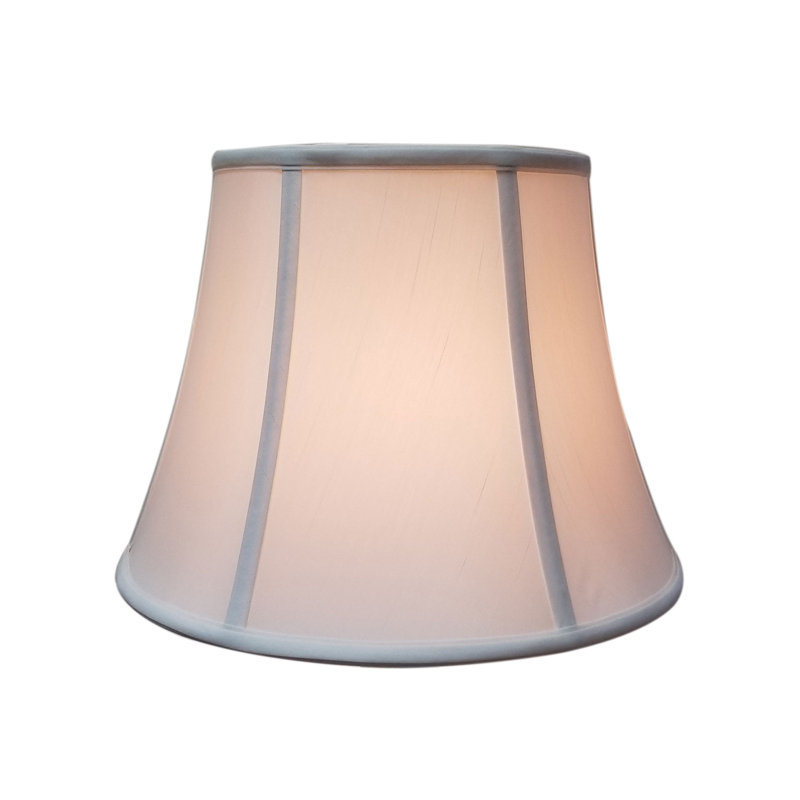 Abat-jour cloche modifié, Blanc / Blanc cassé, H 13,5 po x l 18 po x P 18 po
