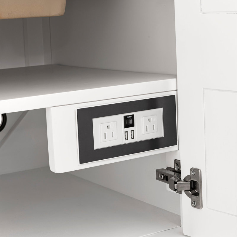 Breckenridge 30'' Single Bathroom Vanity with Top, White Zeus, Bright White, Single-Hole