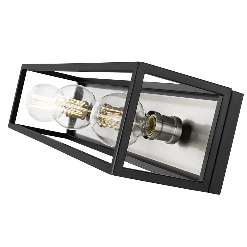 Éclairage pour meuble-lavabo 3 lumières à intensité réglable Drumleckney, Nickel brossé