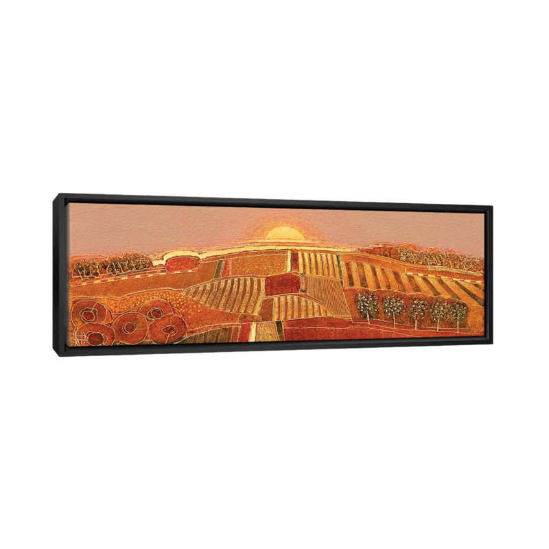 Sweet Sundown, Black, 60.96 cm H x 182.88 cm W x 4.445 cm D