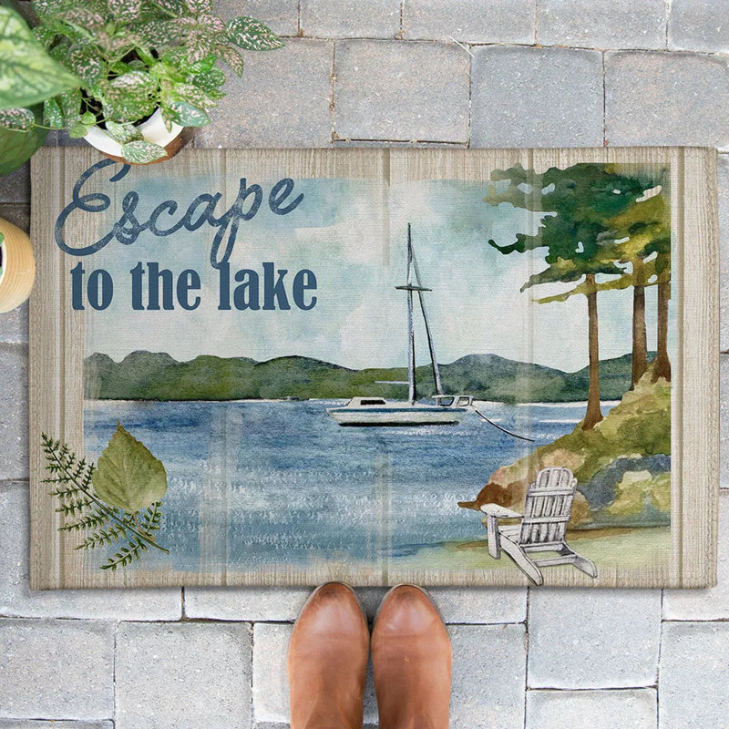 Tapis d'extérieur Lake Escape, L 18 po x L 30 po