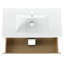 Armoire de salle de bain 36 po avec lavabo en céramique mural, 2 tiroirs à fermeture en douceur, lavabo de meuble-lavabo design, finition en contreplaqué moderne-637213121