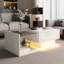 Modern Lift-Top Coffee Table With Led Lighting - Adjustable Height-1872387444