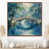 Toile avec cadre flottant brun