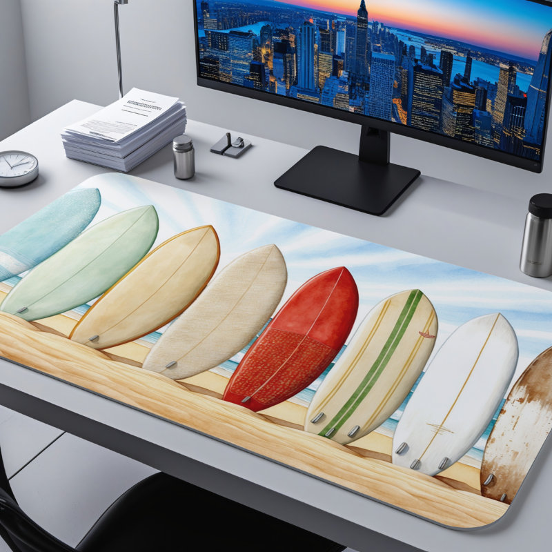 Polyester Desk Pad, 14.4x12.1