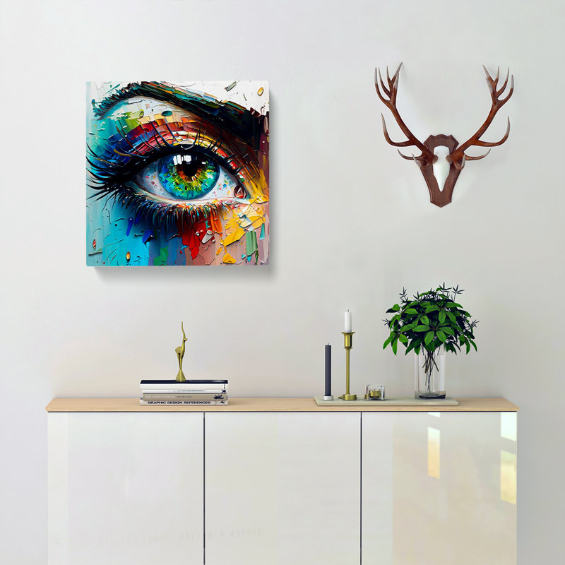 Eye Palette Knife Painting No.1 - No Frame Print