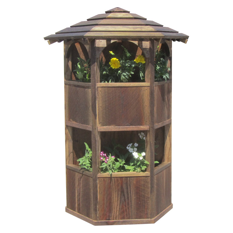 Handmade Wood Wall Planter