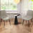 Modern Dining Chairs Set,PU Upholstered Kitchen Chairs Set