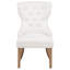Chaise rembourrée Idalou capitonnée beige et miel rustique-357335836-376707618