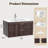 30 Inch Floating Bathroom Vanity With Sink, Bathroom Wall Cabinet With 2 Fluted Drawers & Metal Handle, Wall Mounted Cabinet For Bathrooms, Brown-1398231698-1398231725