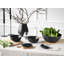 Creatable, Natural Organic Black, 12-Piece Plate Set