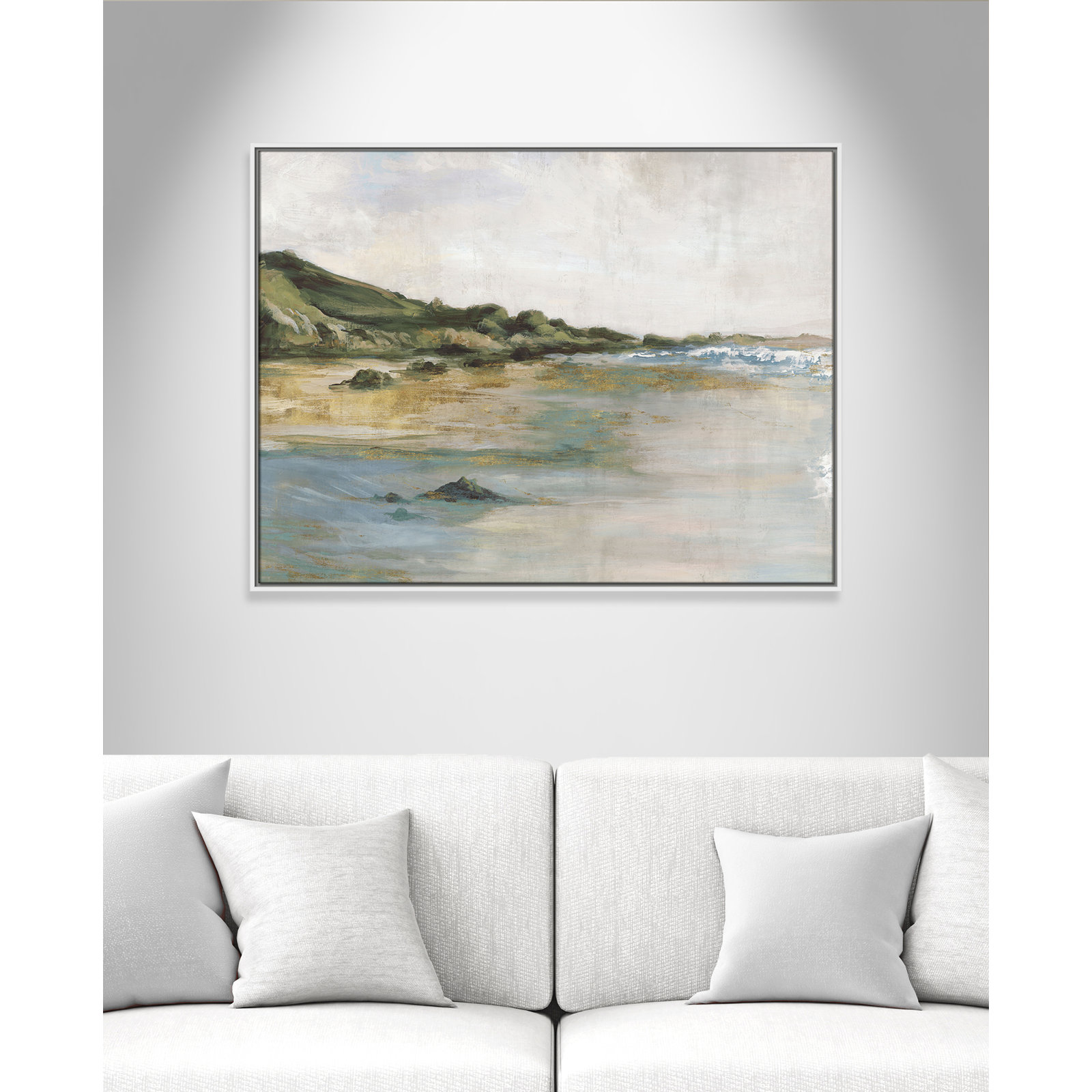 Cordoba "Tide's Edge" Print, 31.5" H x 41.5" W, White